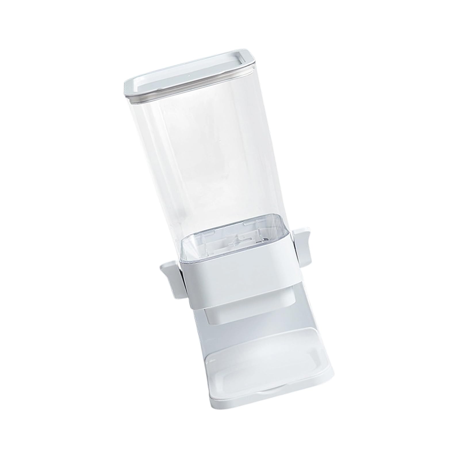 Avejjbaey Clear Grains Storage Bin with Tight Seal 5.5 Liter Bulks Dry Food Container for Rice Beans Clear Dry Food Container