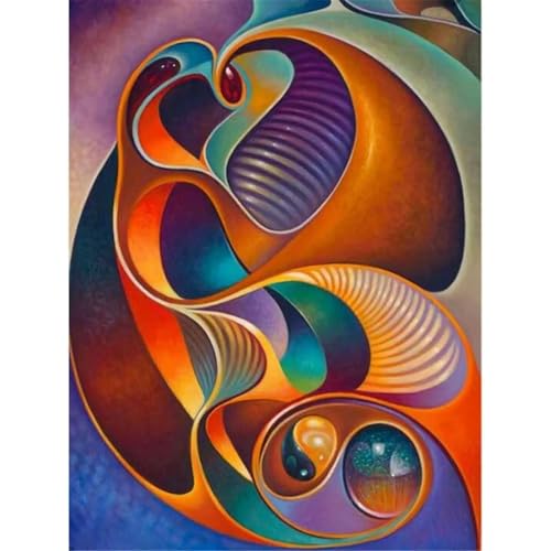 Peinture sur toile abstraite paysage fleurs art mural 40x60cm