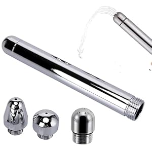 Douche Douche Nozzle Douche Klysma Douche Reinigingssysteem 7 Gaten Bad Accessoires voor Colon Reiniging voor Mannen en Vrouwen met 3 Aluminium Douchekoppen + Fluwelen Draagtas