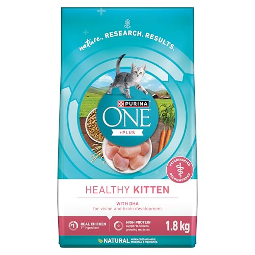 Purina ONE +Plus Dry Kitten Food, Chicken - 1.8 kg Bag image 7