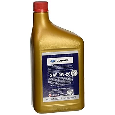 Genuine Subaru SOA427V1310 Oil - 0W20 Synthetic, 1 Quart Bottle, 1 Pack