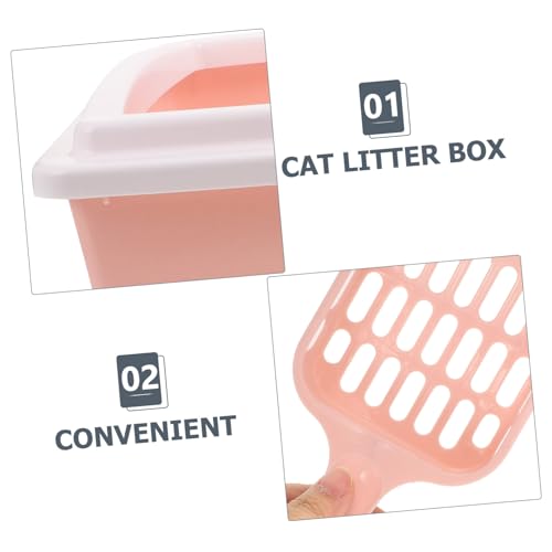 GANAZONO Caixa De Areia Para Gatos Caixa De Areia Para Gatos Comadre Para Gatos Gatinho Banheiro Lim