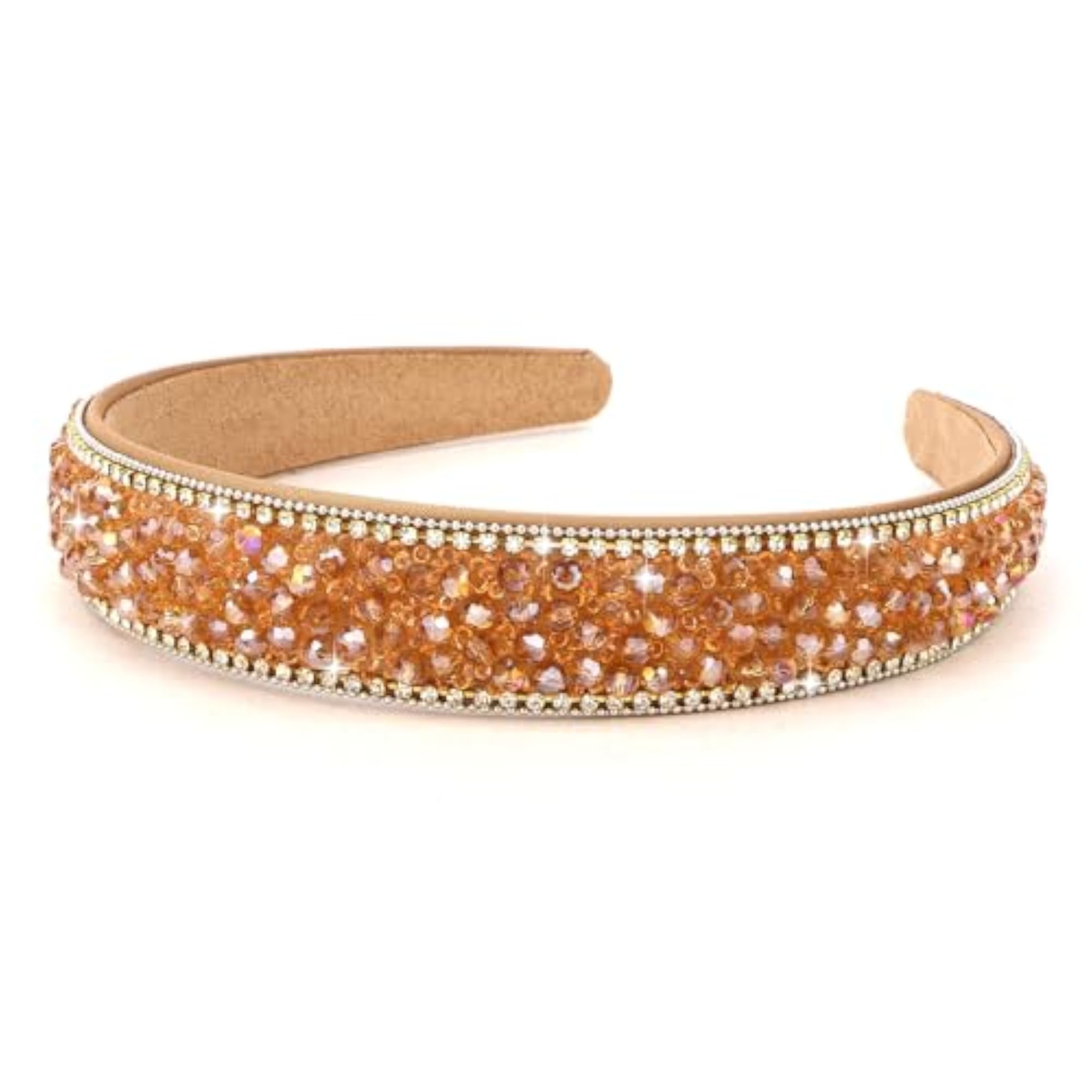 Beaded Headband in Orange, Stylish Hair Accessory