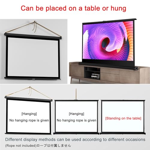 Pantalla portátil para proyector, 16:9, 30 pulgadas miniatura 3