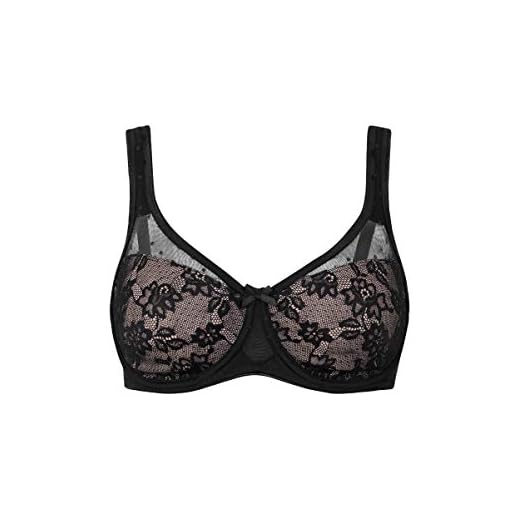 Lascana Damen Mimimizer Minimizer BH, Schwarz (Schwarz-Nougat 21711), 85C (Herstellergröße: 85C)