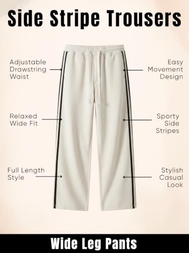 Image of GRECIILOOKS Men's Loose Mid Rise Casual Trousers Pants | Regular | Sports Stylish Track Pant | Sweatpants (Available in Plus Size)
