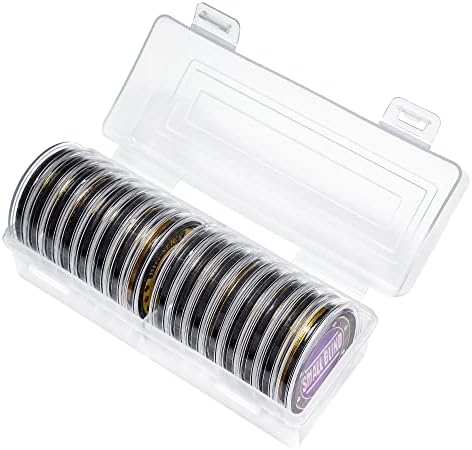 LuluCircle Poker Guard, Weights for Poker, Poker Gifts for Men, Poker Card Protector, Poker Accessories, Coin Collectibles, Poker Chips Coin with Plastic Case (All-in-One), 16 Pieces