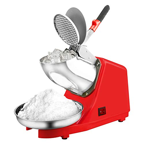 Aprilhp Tritaghiaccio Elettrico, Spaccaghiaccio da Bar, 300 Watt, 85kg/h, Macchina per Cubetti di Ghiaccio, Ideale per Cocktail e Morbida, Limonate, di Cocktail, anche Pesce Giurisdizionali