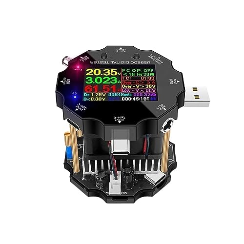 Testeur de charge USB 65W et moniteur de capacité de batterie 18650 avec indicateur précis