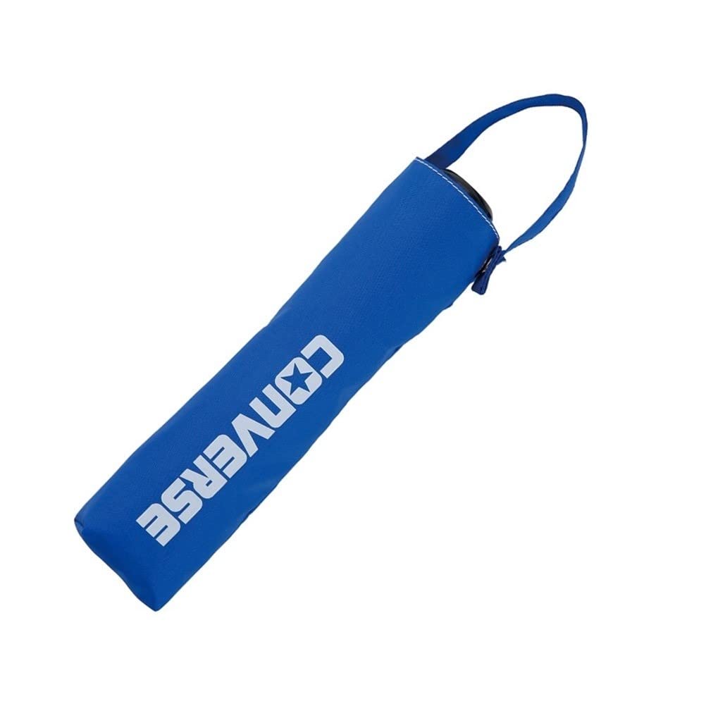 Ogawa 20284 Parapluie pliable pour enfant Ouverture à la main 6 baleines Bleu Converse Uni Logo One Point Poignée antibactérienne Imperméable Bleu 55 cm, bleu, 55cm