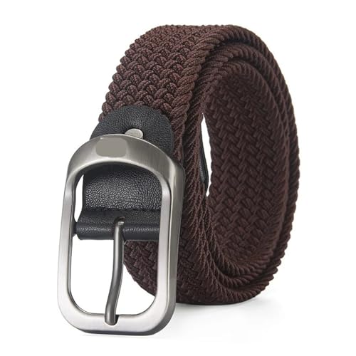 Woven Elastic Belt Men Alloy Pin Buckle Waist Straps Belts Straw Belts for Women