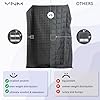 YnM 15lbs Weighted Blanket for Adults, Heavy Bed Throw Blanket with Cooling Glass Beads for All Season Use, Ideal for ~90lbs (48x72 Inches, Twin/Full, Dark Grey) #5