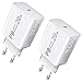 20W Cargador USB C Para iPhone,Cargador PD 3.0 Carga Rapida para Phone 13/13 Pro Max/13 Pro/SE 2020,Samsung S21 S20 S22 Plus Ultra FE 5G,A52 A71 A51 A72 A53 A73,Enchufe USB C Quick Charge3.0+PPS,2Pack