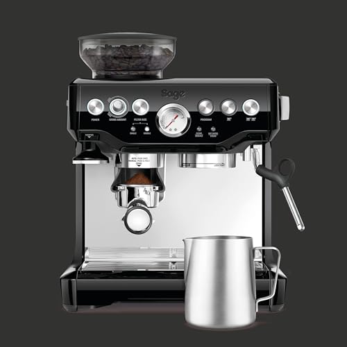 Sage - The Barista Express - Kaffeemaschine mit manuellem Milchaufschäumer & Mahlwerk - Automatisches Mahlen, individueller Milchschaum - Schwarzer Sesam – Bild 6