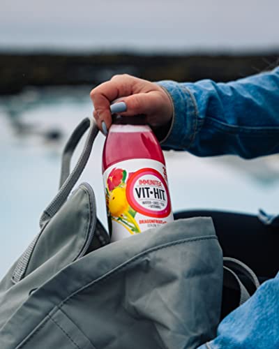 VIT HIT IMMUNITEA - Dragonfruit + Yuzu, Ceylon Tea Vitamin Drink (500ml x 12 Bottles)