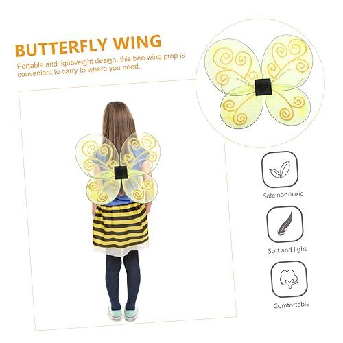 CLISPEED Adereços De De Asas De Abelha Amarelas Asas Cosplay Asas Para Adultos Asas De Mosca De Abel