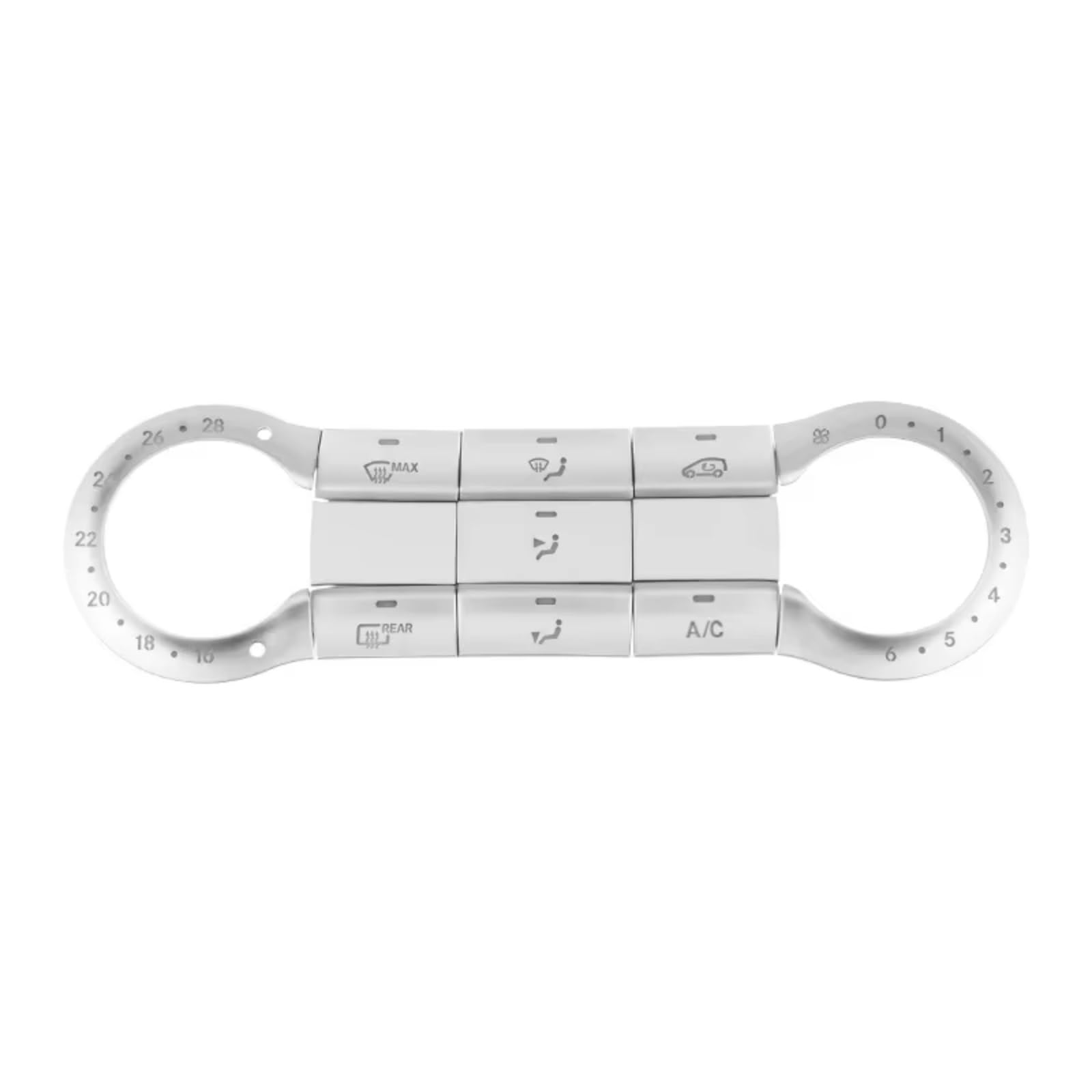 Boutons Benz usés ? Solution autocollant climatisation CLA GLA - 6