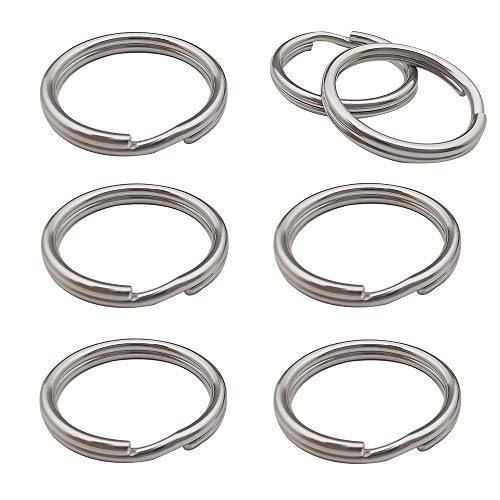 60pcs Stainless Steel Split Rings Double Loop Jump Rings Connector Key Rings for Jewelry Making Necklaces Bracelet Earrings (1.5x20mm-12654)