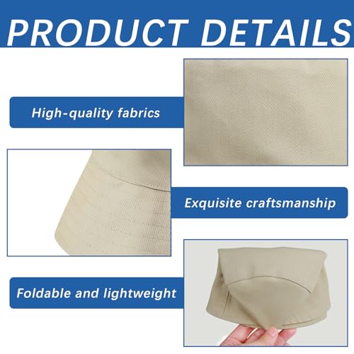 Image of Bucket Hats Bulk Solid Color DIY Blank Hat Bucket Hats for Men, Women and Adults