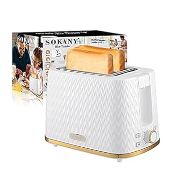 FING Two Slice Toaster Household Toaster With 2 Slices Pop up Slot Automatic Warm Multifunctional Breakfa