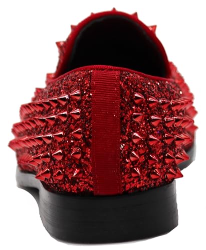 SPK70 Men's Vintage Spike Dress Loafers Slip On Fashion Shoes Classic Tuxedo Dress Shoes4