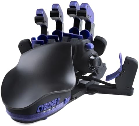 AZERON Gaming Keypad – One Handed Keyboard for PC Gaming – Hall Effect Analog Thumbstick and 30 Programmable Keys – 3D Printed Customized Keypad – for Righties (Galaxy Purple, Cyborg II)