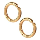 [SCIOLTO(ショルト)] ピアス穴不要 ノンホールピアス フェイクピアス イヤリング [3サイズ 6個セット] リング イヤーカフ メンズ レディース (ゴールド10mm)