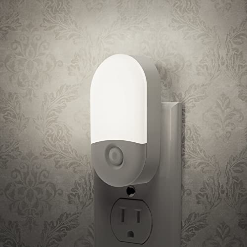 Image of LOHAS Night Lights Plug into Wall [𝟮 𝙋𝙖𝙘𝙠], Auto Dusk to Dawn sensor, 0.6W Dimmable LED Nightlights, Daylight White 5000K, 30 /60lm Small Night Light for Hallway, Kids, Adults, Bathroom, Stairs | Dimmable LED Nightlights, 0.6W Daylight White 5000K, 30 /60lm Small Night Light for Hallway, Kids, Adults, Bathroom, Stairs