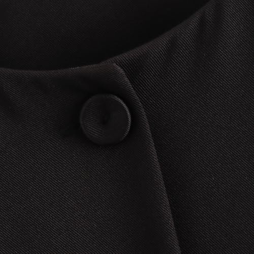 Owl's-Yard Women's Summer Suit Vest Tops Sleeveless Round Neck Button Down Blazer Waistcoat Slim Fit Dressy Business Tops4