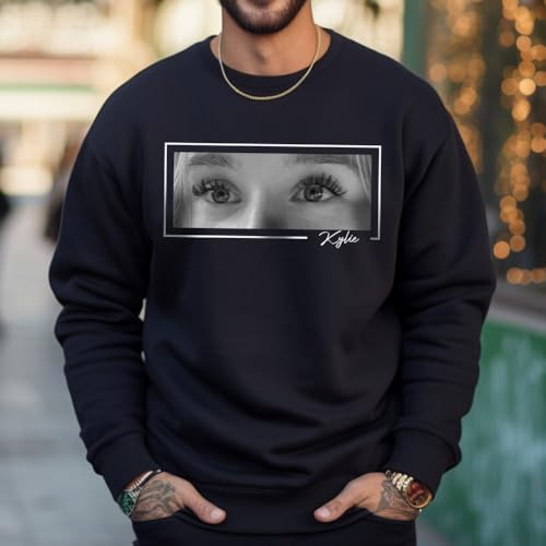 Custom Eye Shirt for Girlfriend & Boyfriend, Shirt with Girlfriend Face,Valentine Shirt, Custom Your Own Picture Idea3