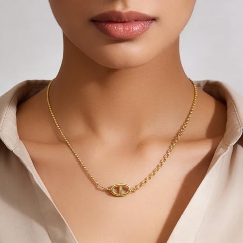Image of Rubans Demi Fine Stainless Steel Pendant Chain Daily Gift for Women & Girls