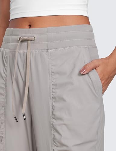 Image of CRZ YOGA Ease Line Joggers 26 inch /28.5 inch /30.5 inch | Casual, Lightweight, Ruched Design, Pockets, for Women