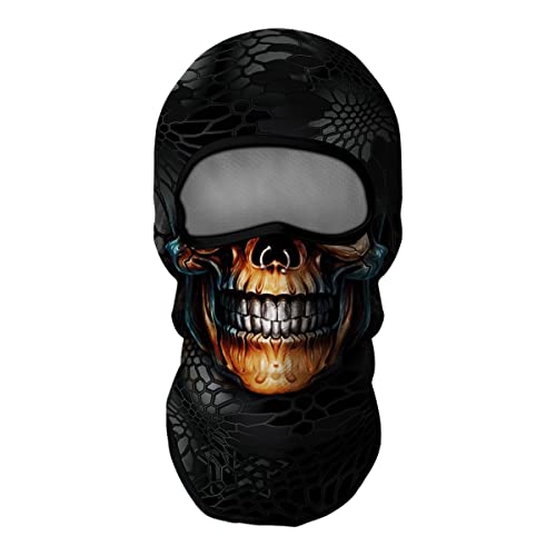 Image of Skull Full ski Mask, 3D Balaclava, UV Sun Protection,Motorcycle /Ski /Scarf /Cycling /Fishing for Men