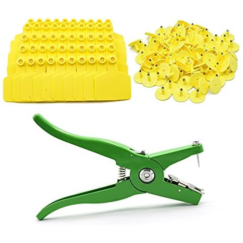 M.Z.A 100Pcs Durable Livestock Ear Tags Cover