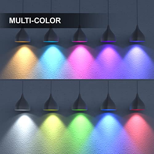 Makytwow A15 Led Smart Bulb, Compatible With Alexa, Google Home, Smartthings, E12 Based Wifi Bulbs, 5W=40W, Color Changing, Voice/App Remote Control,, No Hub Required, Ceiling Fan Light, 1 Pack #TOP3