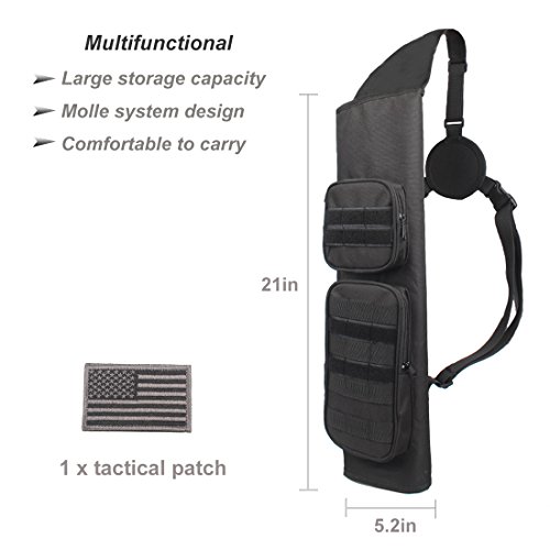 Carcaj de flechas de espalda con sistema Molle para evitar balanceos en la caza 5