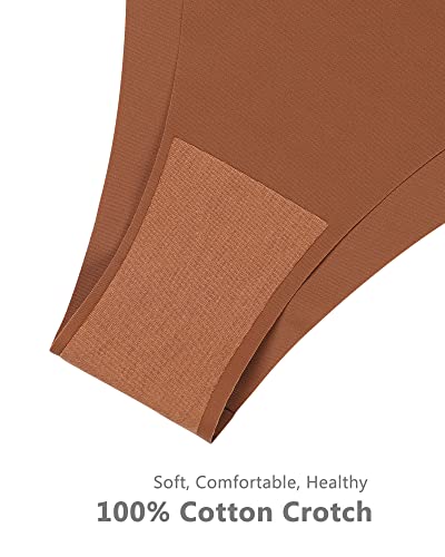 Sharicca Women Seamless Underwear Sexy Low-Rise Bikini Panties No Show Breathable Ladies Soft Stretch Hipster Multi Pack (7P01,S) #TOP4