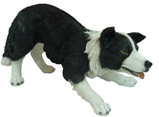 Real Life Medium Sheepdog Garden Ornament (SizeF)