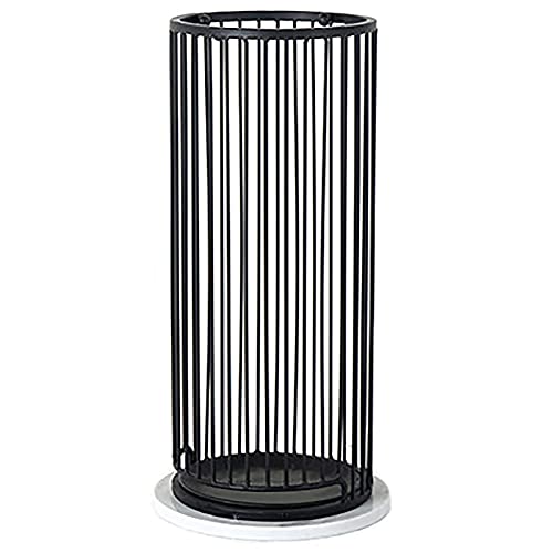 Porte-parapluies en marbre et support robuste avec bac d'égouttage pour entrée