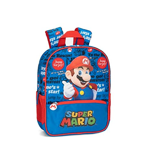 SUPERMARIO - Mini mochila escolar y tiempo libro unisex, mochila casual para niños y niñas - 22 x 10 x 33 cm, turquesa, Talla única, Casual
