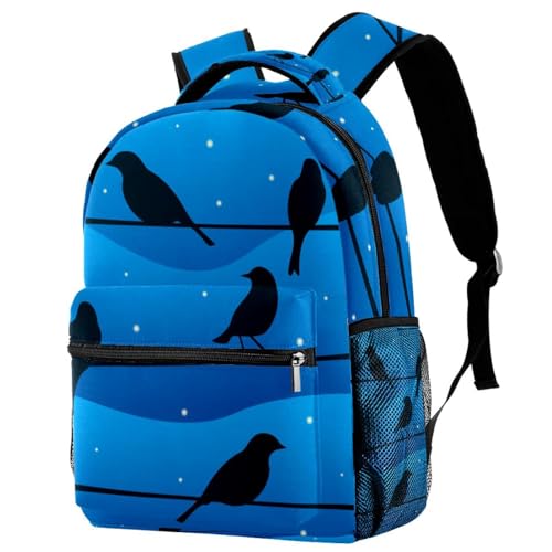 Sac à dos pour ordinateur portable oiseaux voyage école hommes femmes 40cm