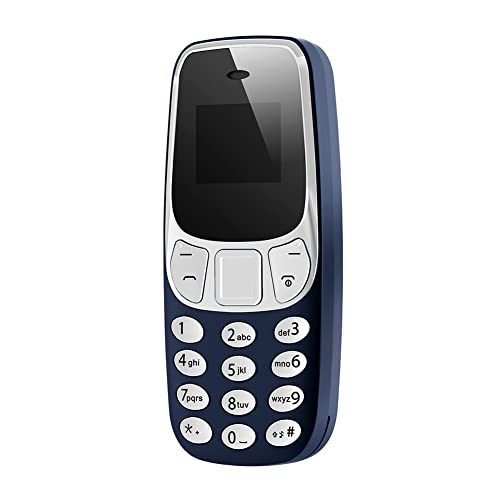 NexusTech® L8star BM10 Mini Téléphone Portable GSM Dual SIM, Bluetooth, Support Multimédia MP3/MP4, Bleu/Gris