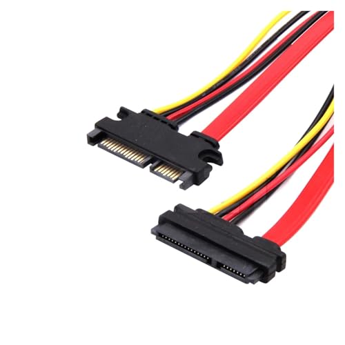 10PCS Cable SATA 22 pines macho a hembra 30 cm miniatura 2