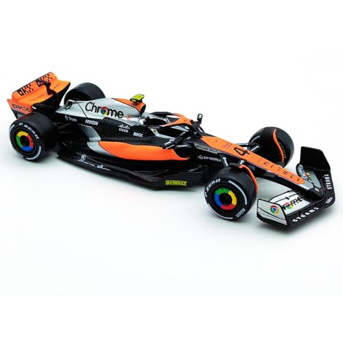 Bburago P2 British GP Mclaren 2023 F1 MCL60 4# Lando Norris Modelo de Auto de Aleación Diecast miniatura 5