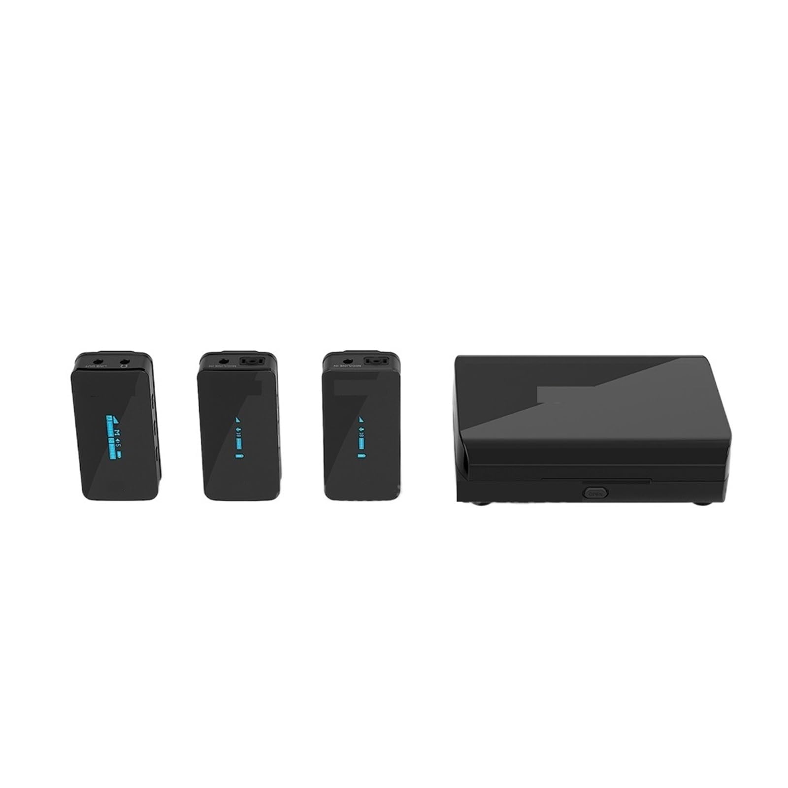 Bezprzewodowy System Mikrofonowy Lavalier Mic Do Smartfona Laptop DSLR Tablet Kamera Nagrywająca 100M(K2)