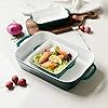 Sweejar Ceramic Bakeware Set, Rectangular Baking Dish for Cooking, Kitchen, Cake Dinner, Banquet and Daily Use, Casserole Dishes for Oven Porcelain Baking Pans (Jade) #3