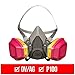 3M P100 / OV / AG Multi-Purpose Reusable Respirator 62023 Medium Size NIOSH-APPROVED P100 / Organic Vapor / Acid Gas Rated Filters Adjustable Head Straps Comfortable & Lightweight (62023H1-DC)