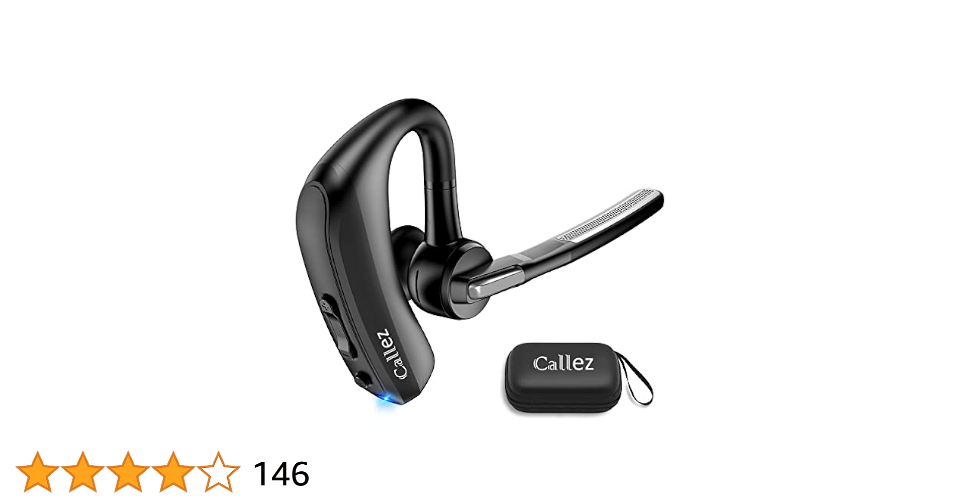 Bluetooth ヘッドセット 片耳 耳掛け式 ノイズキャンセリング ワイヤレスイヤホン 片耳 耳掛け型 Bluetooth 通話対応 ヘッド
