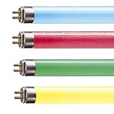 lampara tubo fluorescente de colores Amarillo 60,96 cm 18 W Sylvania tubo fluorescente Color - amarillo (Sylvania 0002561)