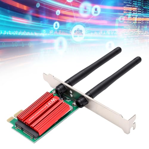 Bewinner PCIE WiFi 6 Adapter, 600Mbps Tarjeta de Red Inalámbrica Doble Banda para PC de Escritorio con Plug and Play, Hotspot Móvil miniatura 3